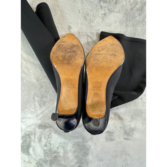 Donald J Pliner womens shoes 10M  Tracey Black Mid Calf Boots - Picture 12 of 16